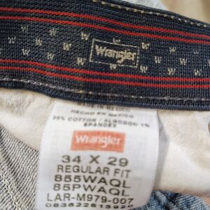 Wrangler Stone Washed Blue Regular Fit Jeans 34x29